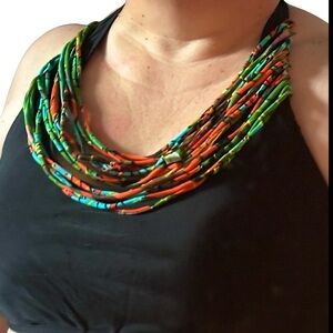 NWT Torrid olive bottoms 1X & NWT Ashley Stewart 16 swim top w/attached necklace